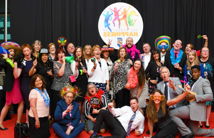 Employees celebrate at the Best Places to Work awards dinner